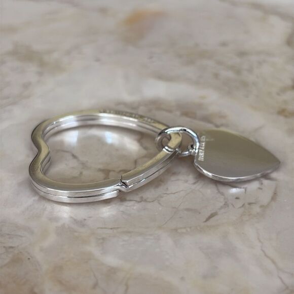 Tiffany & Co. Heart Tag Silver Key Ring 925 Sterling Silver - Picture 6 of 7